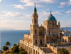 Notre-Dame d'Afrique, Algiers coast and heritage